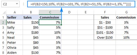 multiple if then statements in excel examples