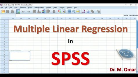 multiple linear regression in spss youtube