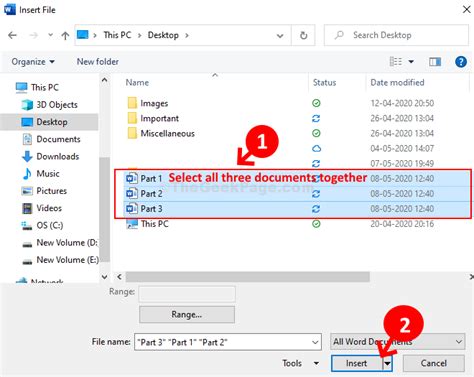 multiple mail merge in one word document