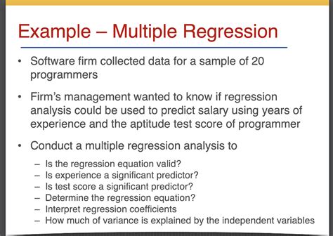 multiple regression example problems