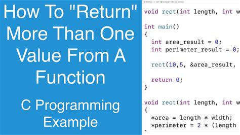 multiple returns in a function
