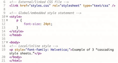 multiple styles in css