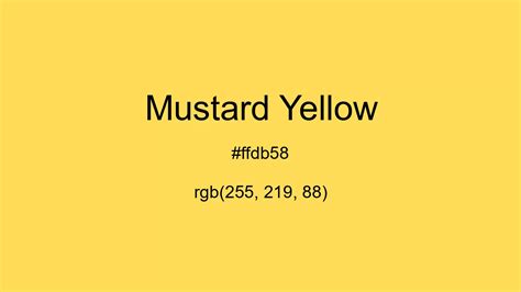 mustard hexadecimal color code