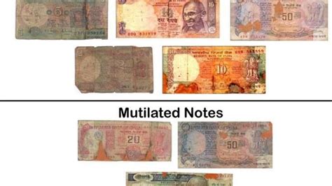 mutilated note meaning in hindi with example