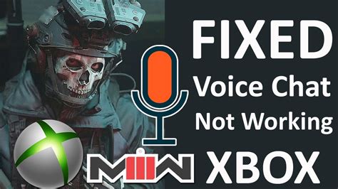 mw3 mic not working xbox