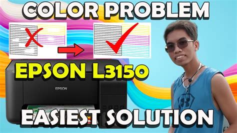 my epson l3150 is not printing color