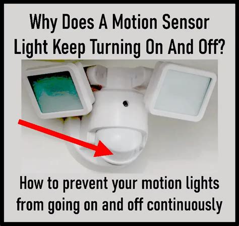 my sensor light keeps going on and off