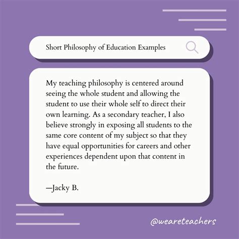 my teaching philosophy examples for students