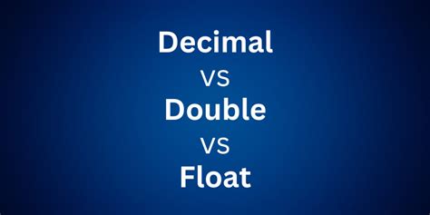 mysql double vs decimal vs float