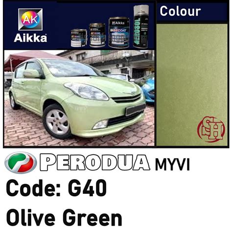 myvi green colour code