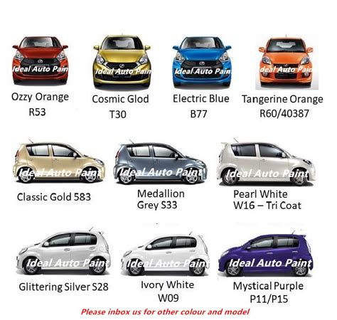 myvi paint code