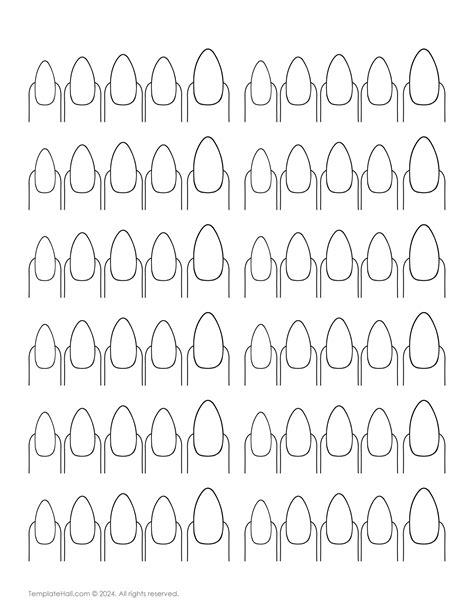 Nail Template Png