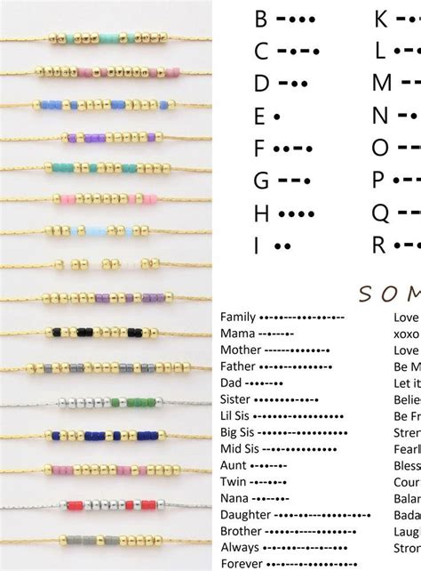 name in morse code bracelet