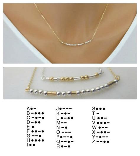 name in morse code necklace