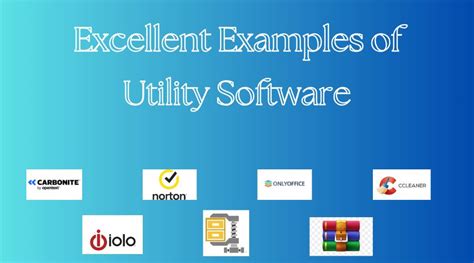 name some utility software