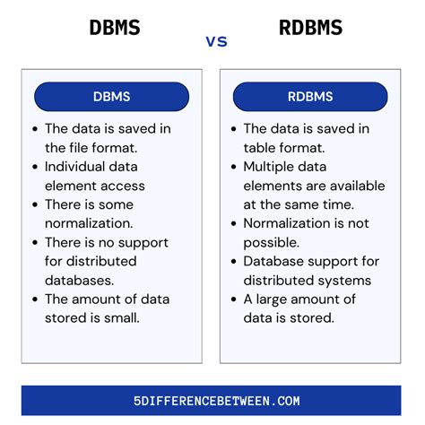 name the data types used in dbms and rdbms