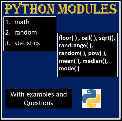 names of modules in python