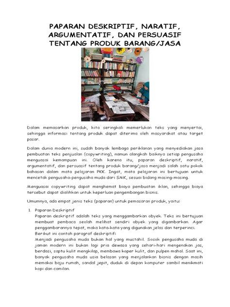 naratif pemasaran