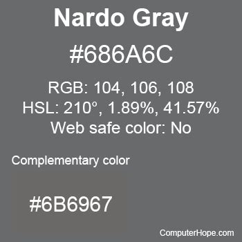 nardo gray rgb code