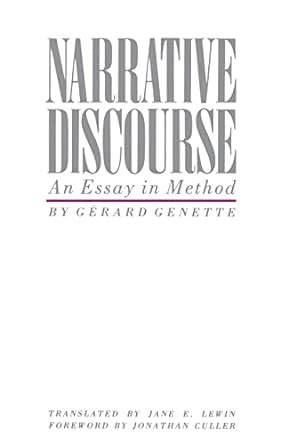 narrative discourse an essay in method summary