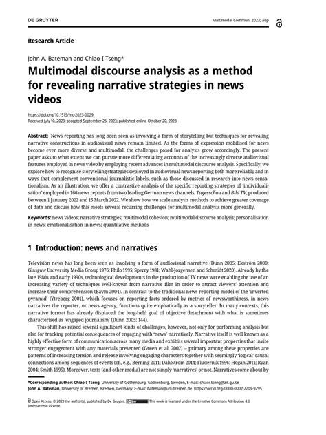 narrative discourse and low tech strategy