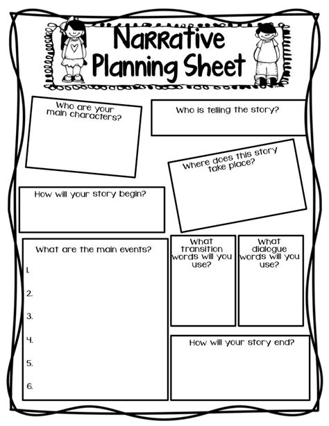 narrative writing plan examples