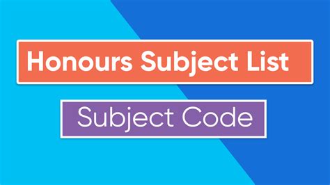 national university honours 1st year subject code