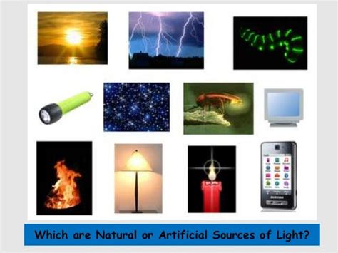 natural and artificial light examples