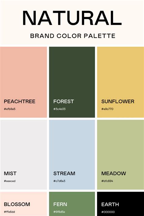 natural colors hex code