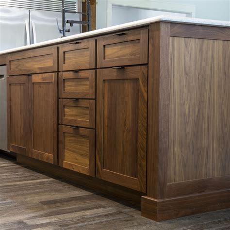 natural walnut kitchen cabinets