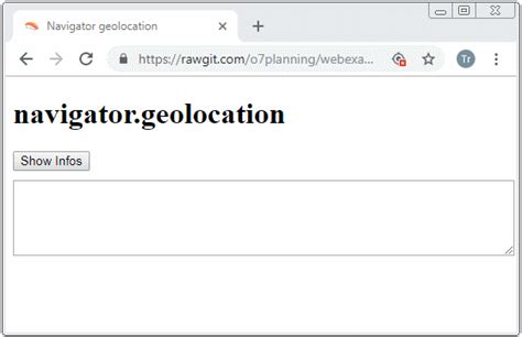 navigator geolocation javascript example