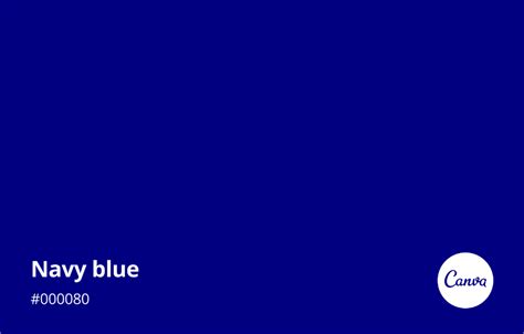 navy blue code in canva