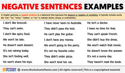 negative expressions examples