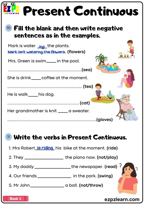 negative sentences worksheet for class 3rd