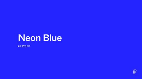 neon blue color hex code