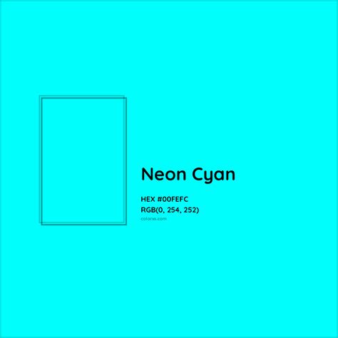 neon cyan hex code