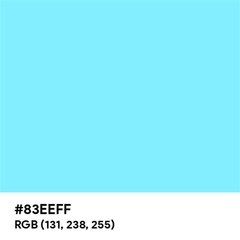 neon light blue color code