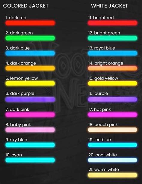 neon light red color code