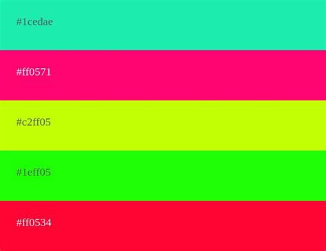 neon orange hexadecimal code