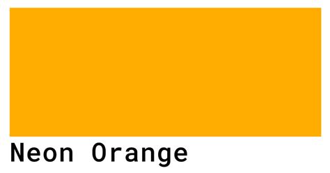 neon orange html code
