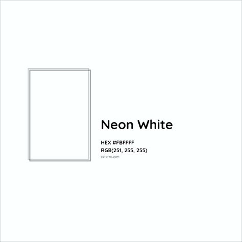 neon white color code