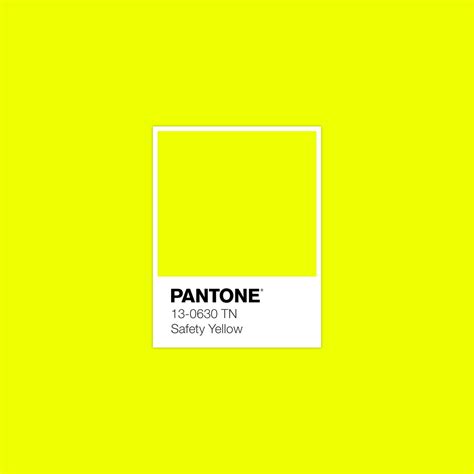 neon yellow pantone code