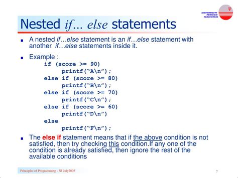 nested if real life example