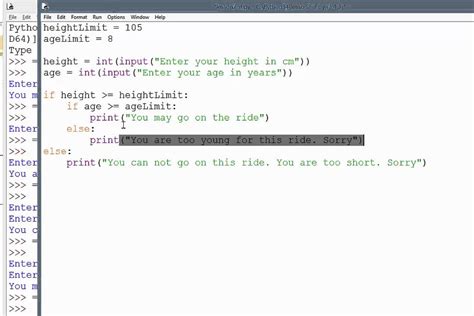 nested if statements in python