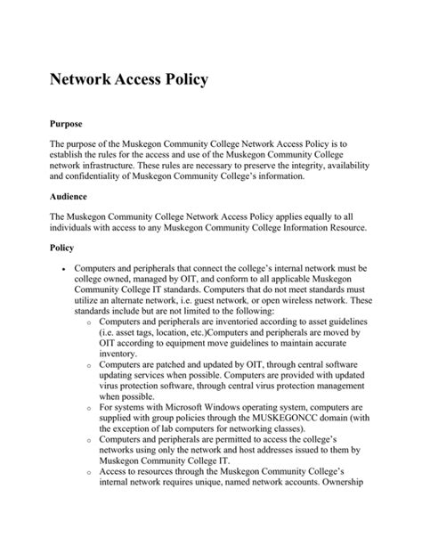 network access policy examples