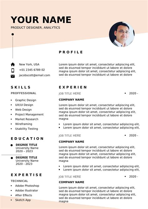 new cv structure