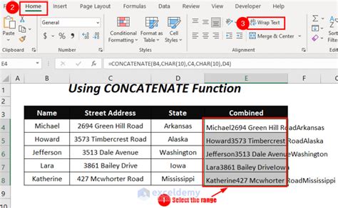 new line character in excel concatenate formula