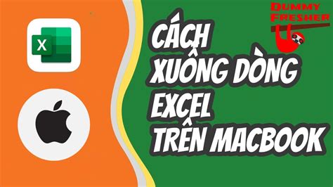 new line in excel cell mac os
