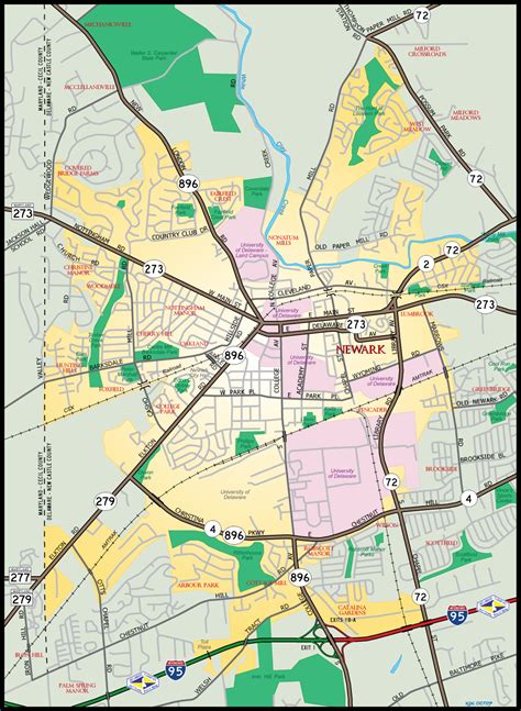 newark delaware zip code map