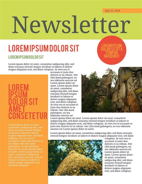 newsletter layout examples